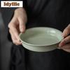 Green Dragon Scale Pot Bearing Holder Luxury Teaware Dessert Serving Trays Dry Brew Table Tea Tray Coasters Tableware Gift Gift
