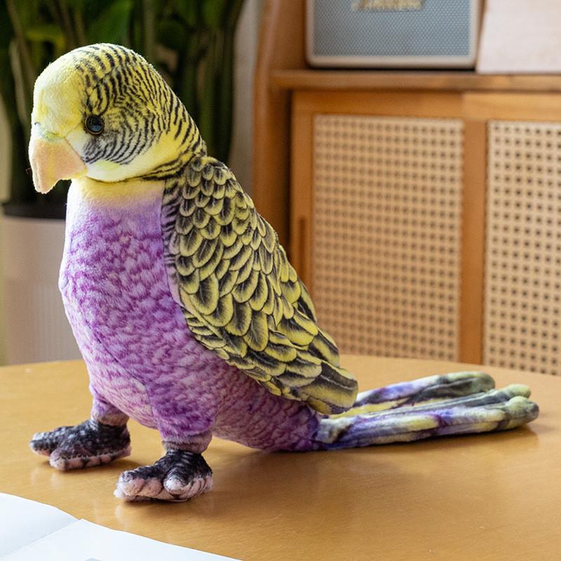 Realistic Plush Parrot Toy Soft Stuffed Animal Figurine For Kids And Collectors