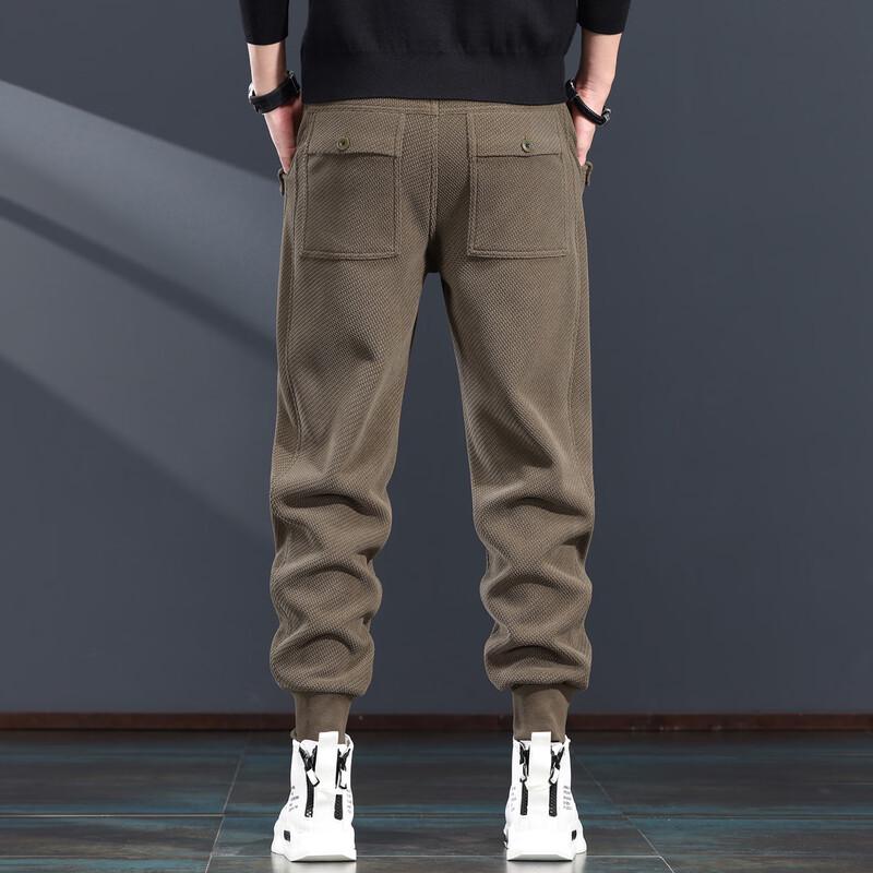 JieLeNuo Men's Chenille Loose Fit Sweatpants