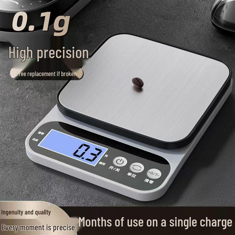 High-Precision Kitchen Electronic Scale for Baking, Compact Gram-Weight Measurement, Premium Home Use.