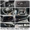 Water Cup Panel / Handle Bowl Frame / Side Air AC Vent / Steering Wheel Cover Trim Accessories For Mercedes-Benz Vito 2024 2025