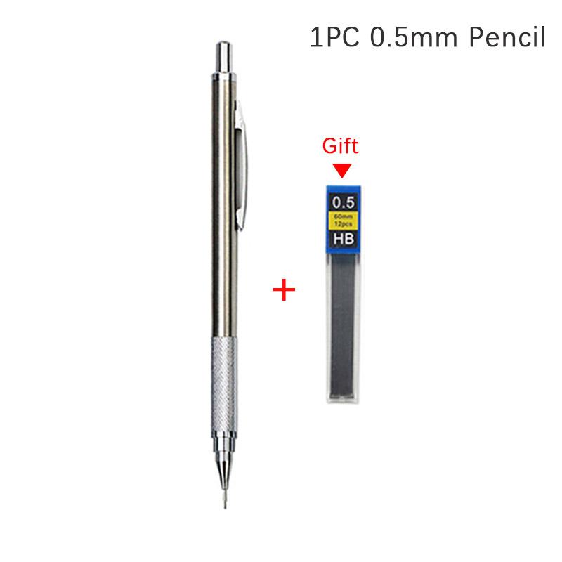 03 05 07 09 13 20 30mm Mechanical Pencil Full Metal Art Drawing Painting Automatic Pencil with Leads Office School Supply