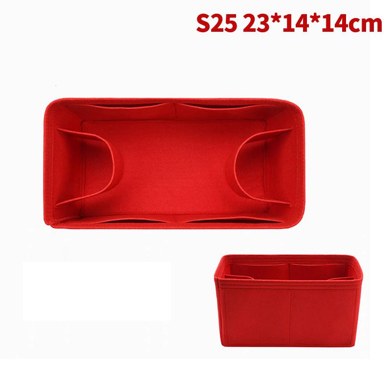 25 30 35 Filtstoff Innleggspose Organizer Sminke Håndveske Organizer Reise Innvendig Lommebok Bærbare Kosmetikkvesker