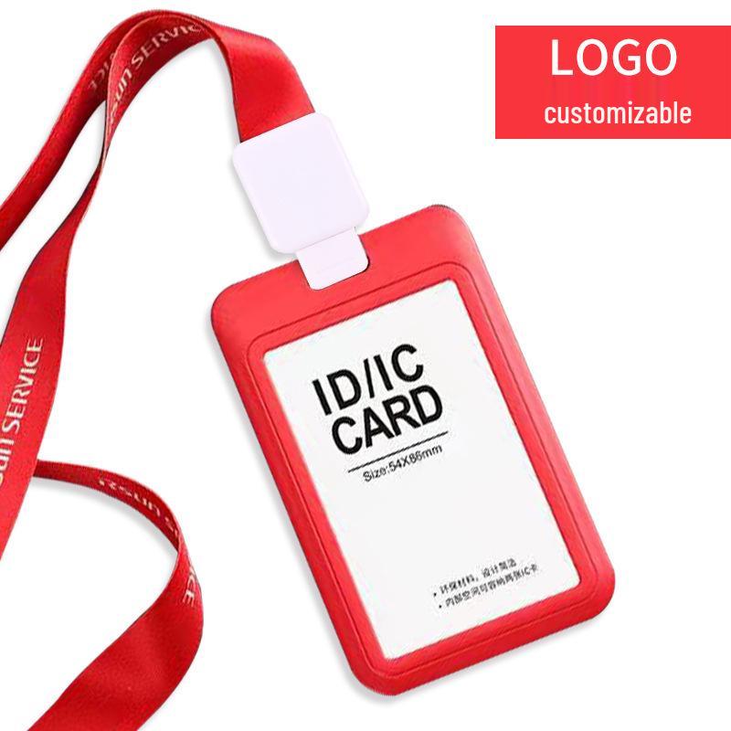 UV Printed ID Badge Lanyard with Retractable Reel and Card Holder