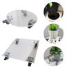 Bandeja para Plantas com Rodas Móveis com Base Giratória para Vaso de Flores Suporte Giratório Espessado para Vasos Suporte para Vasos de Plantas Resistente