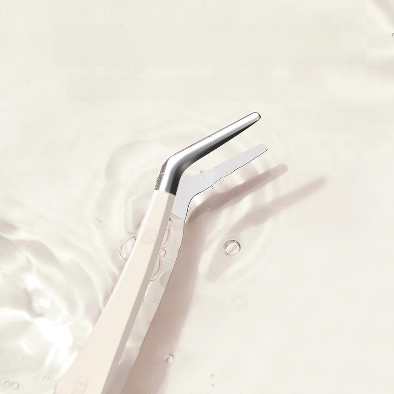 BQI High-Precision Gold Feather Eyelash Tweezers for False Lash Application