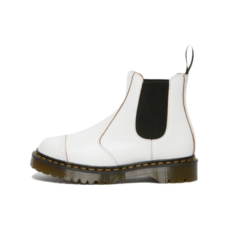 Dr. Martens 2976 Comfortable Versatile Short Chelsea Boots Unisex Boots White 27387100