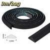 3m/bag EVA Material Self-Adhesive Wall Trim Paintable Surface Imitation Wood Texture Decorative Strip Classic French Style