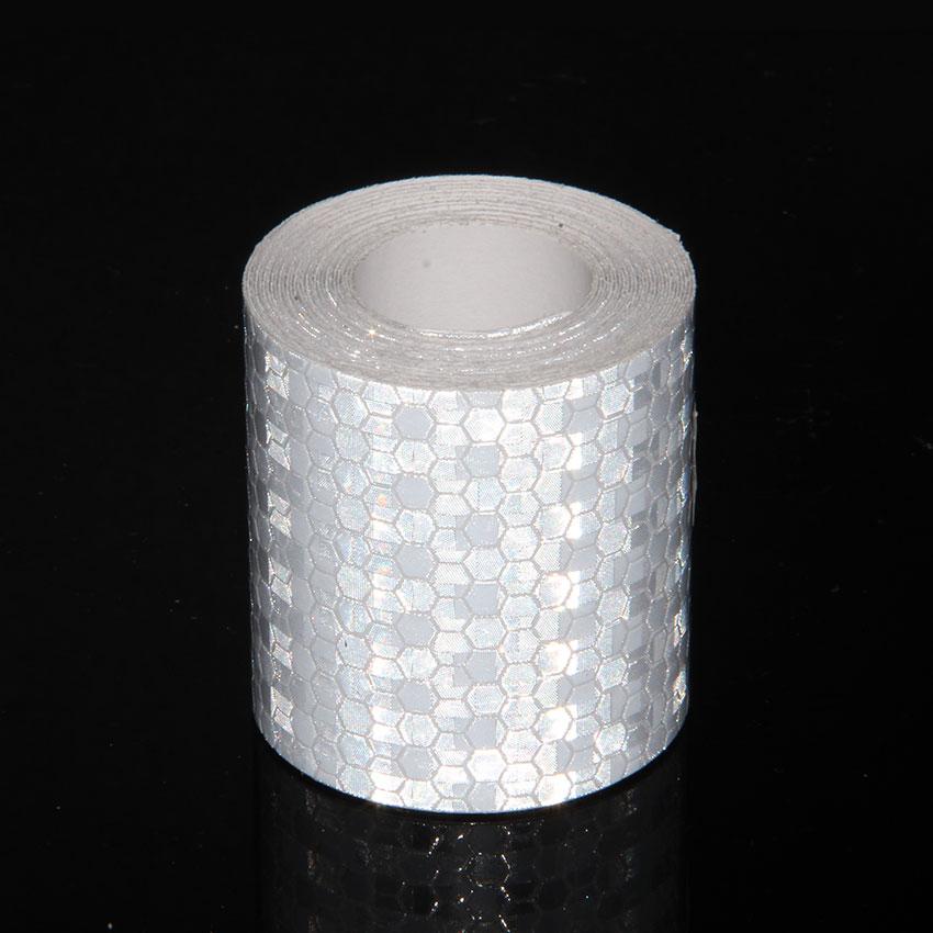 

5cmx50m White Shining Reflective Tape Safety Warning Sticker Conspicuity Film Waterproof Adhesive Reflector Strips For Car Truck