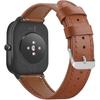 FitTurn Leather WatchBand Compatible with Amazfit Bip 6/Bip 5/Pace/Cheetah/Stratos 2 3/GTR 4/GTR 3/GTR 3 Pro/GTR 2/GTR 2e/GTR 47mm Smart Watch for