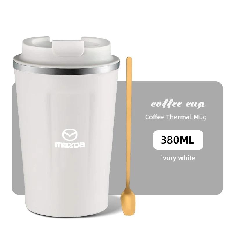2025 Hot 380ML Coffee Mug Car Vacuum Cup 304 Stainless Steel Thermos For Mazda 2 6 3 CX5 CX80 CX70 CX90 MX30 CX60 CX50 CX30 BT50