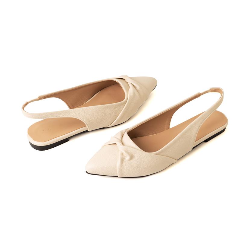 Women's Flat-soled Sandals Summer New Comfortable Versatile Pointed Large-size Sandals