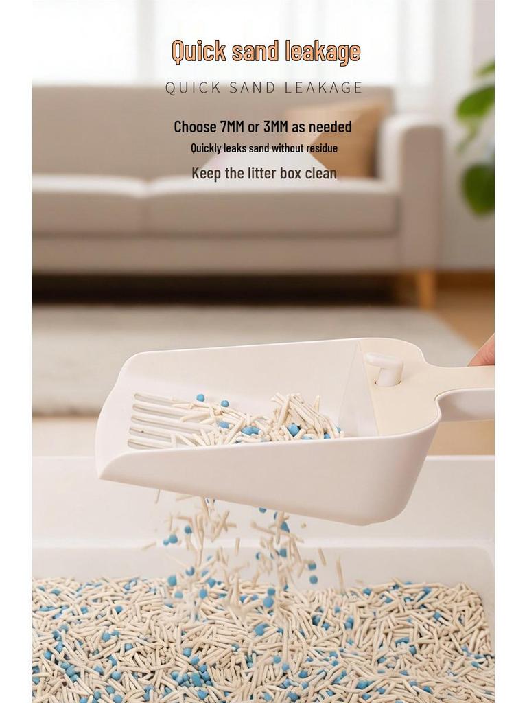 Adjustable Cross-Border Plastic Cat Litter Scoop for Tofu Litter