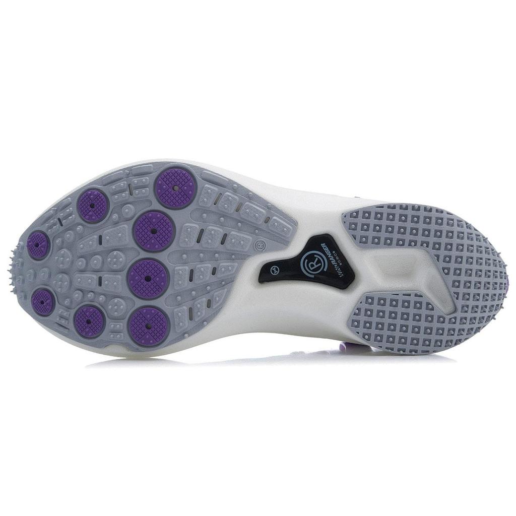 Li Ning Ranger Essential Slip Resistant Abrasion Resistant Low top Running Shoes Women's White Gray Purple ARHR054-1