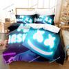 Exquisite 3D DJ Marshmello Wallpaper Print Bedding Set Duvet Cover Comforter Bed Youth Kids Girls Boys Gift Home Textileextile
