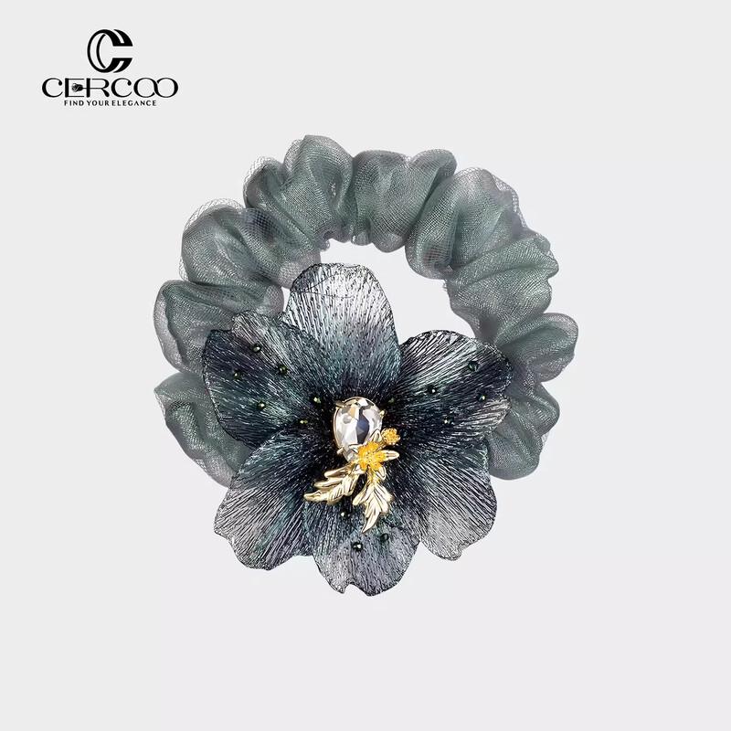 Cercoo Merian Dream Butterfly Chunky Scrunchie темно-зеленого