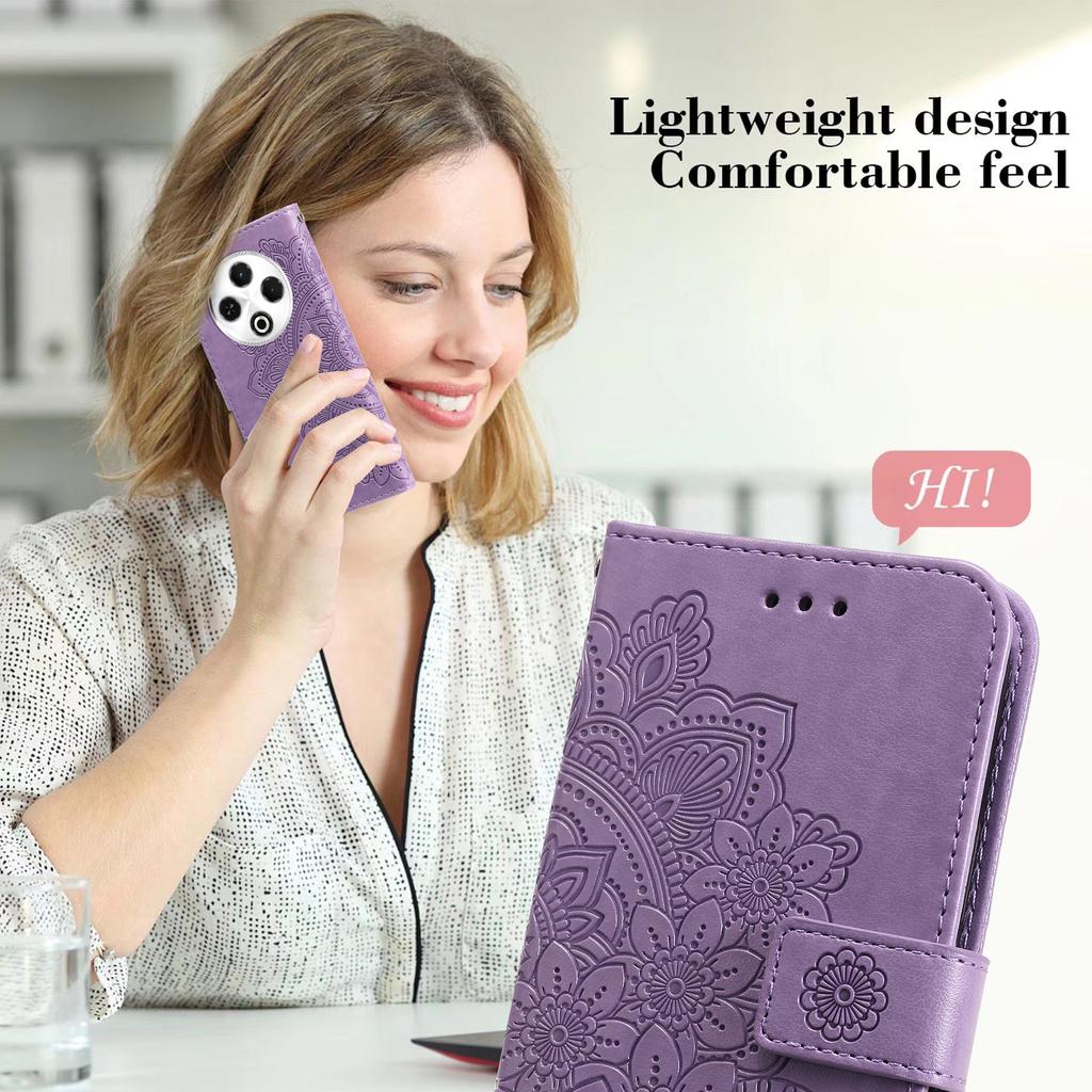 For TECNO Spark 30 4G Case Floral Pattern PU Leather Wallet Stand Phone Cover