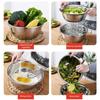 Thickened Vegetable Slicer Grater Stackable Mixing Bowl Set  Vegetable Washing