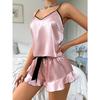 Sexy Slip Dress Home Wear Women's Summer Fashion Vest Shorts Set Home Silk Ice Silk Pajamas