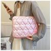 11/15inch Puffy Laptop Bag Embroidery Macaron Color Notebook Bag Shockproof Love Pattern Computer Case for Ipad/Macbook