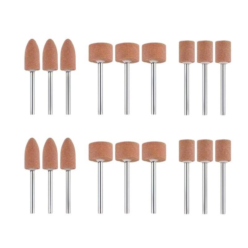 Corundum Abrasive Wheels For Woodworking Stone Polishing Electric Tool 15mm 10mm Cylindrical And T Shaped Grinding Bit