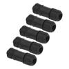 5Pcs Industrial Waterproof Connector 4 Pin IP67 Electrical Aviation Wire Cable Quick Plug E7 Buckle