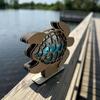 Sea Glass Display Box Sea Turtle Shaped Storage Box Coastal