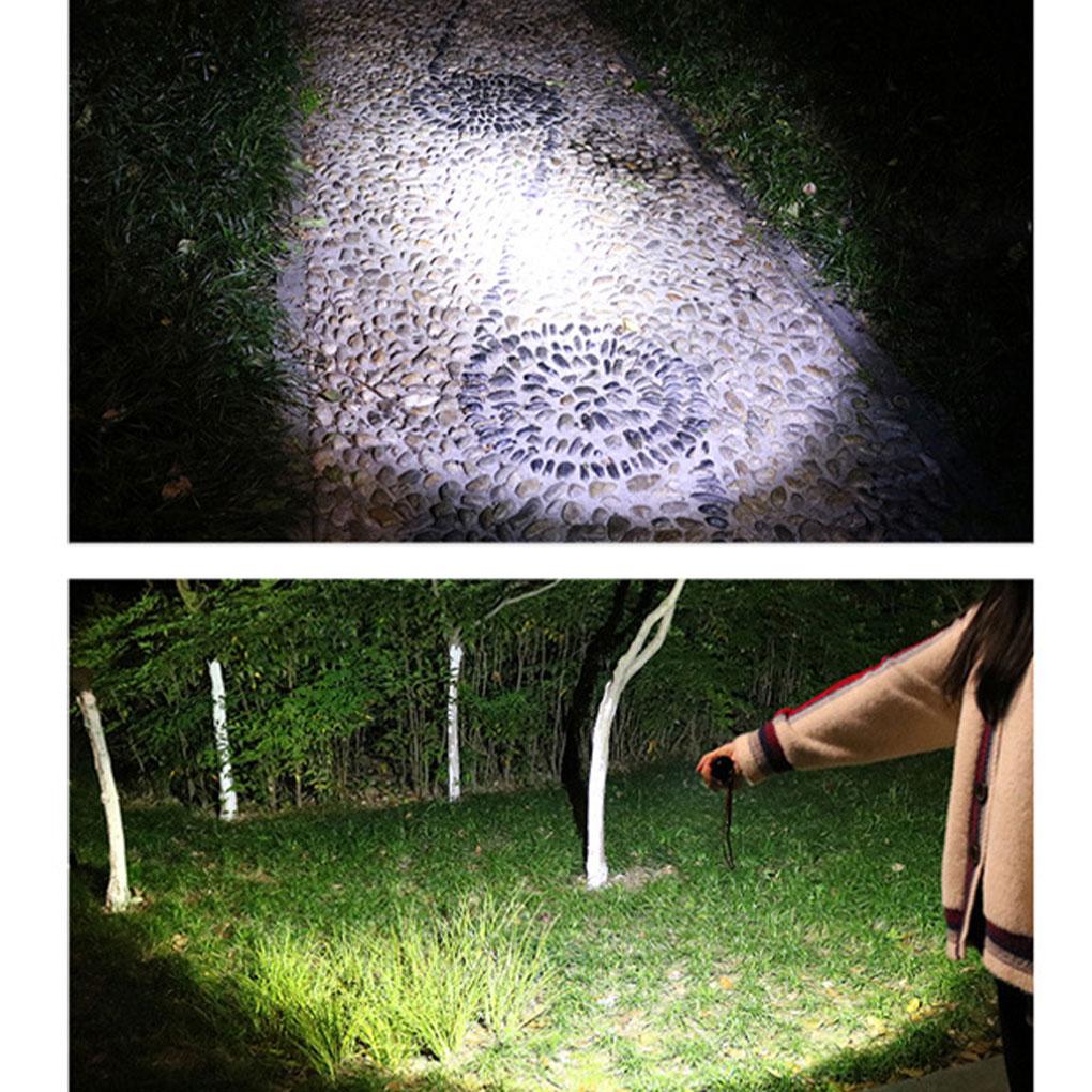 Flashlight Powerful Super Rechargeable Camping Mountaineering Outdoors Torch Portable Brightness Adjustable Supply