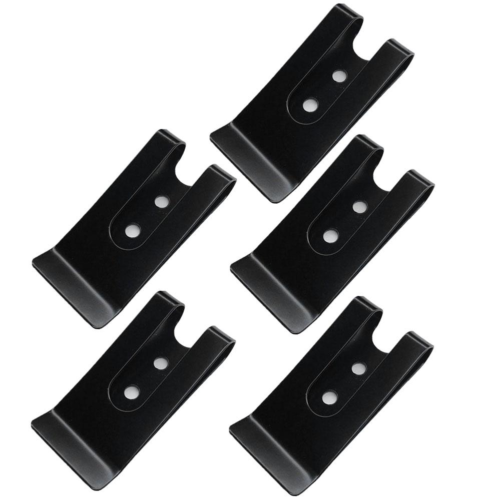 Metal Belt Clip Holster Sheath Belt Clip Double Holes Clasp Spring Buckle Hook for Belt Bag Leather DIY for Wallets Pouches