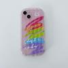 Smiley Love Rainbow Doodle Smile Cartoon Couple Colorful Phone Case For Iphone 11 12 Promax 14 Plus 13 Pro Max Fundas Cover