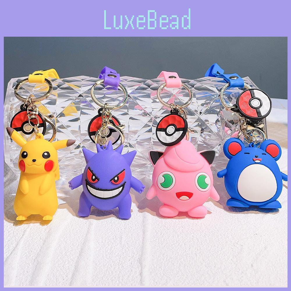 Rozkošný Pikachu Silikonový Klíčenka Roztomilý Kreativní Postava Pokemon Závěsný Doplněk