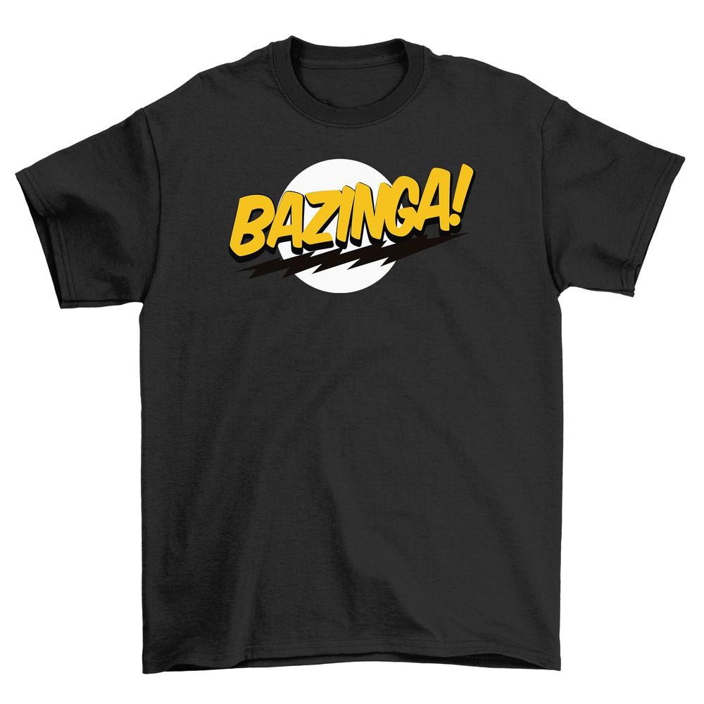 

Базинга! Смешная футболка BAZINGA! - Мягкая хлопковая смесь, Гиковский юмор, Унисекс дизайн M