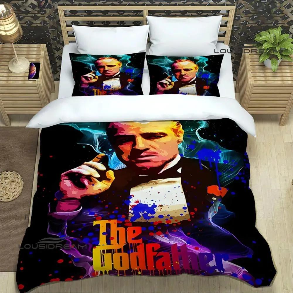 Der Pate Bedruckte Bettwäschesets Exquisites Bettzubehör-Set Bettbezug Bettdecken-Set Bettwäscheset Luxuriöses Geburtstagsgeschenk