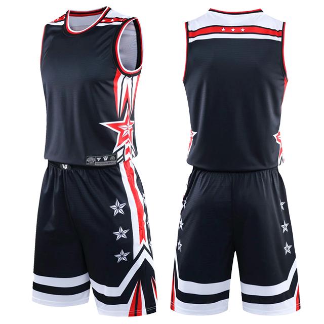 

Men Basketball Jersey Set Youth Cheap Basketball Training Shirt Shorts UniformWomen Uniforms Sports Suits S чорний
