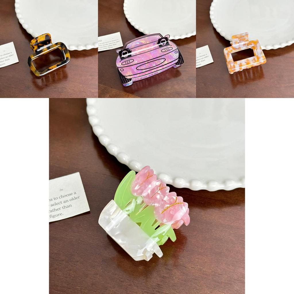 Quality Premium Colorful Acetate Hair Claw Clips For Women Modern And Trendy