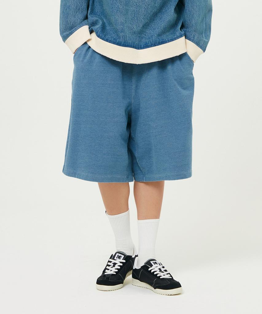 KODAK Washed Denim Half-Length Bermuda Shorts Blue