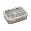 3 Compartment Container Stainless Steel Lunch Box Non-Microwave Safe