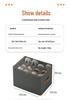 Large-Capacity Transparent Shoe Storage Box with Lid, Foldable 12-Grid Organizer, Dustproof.