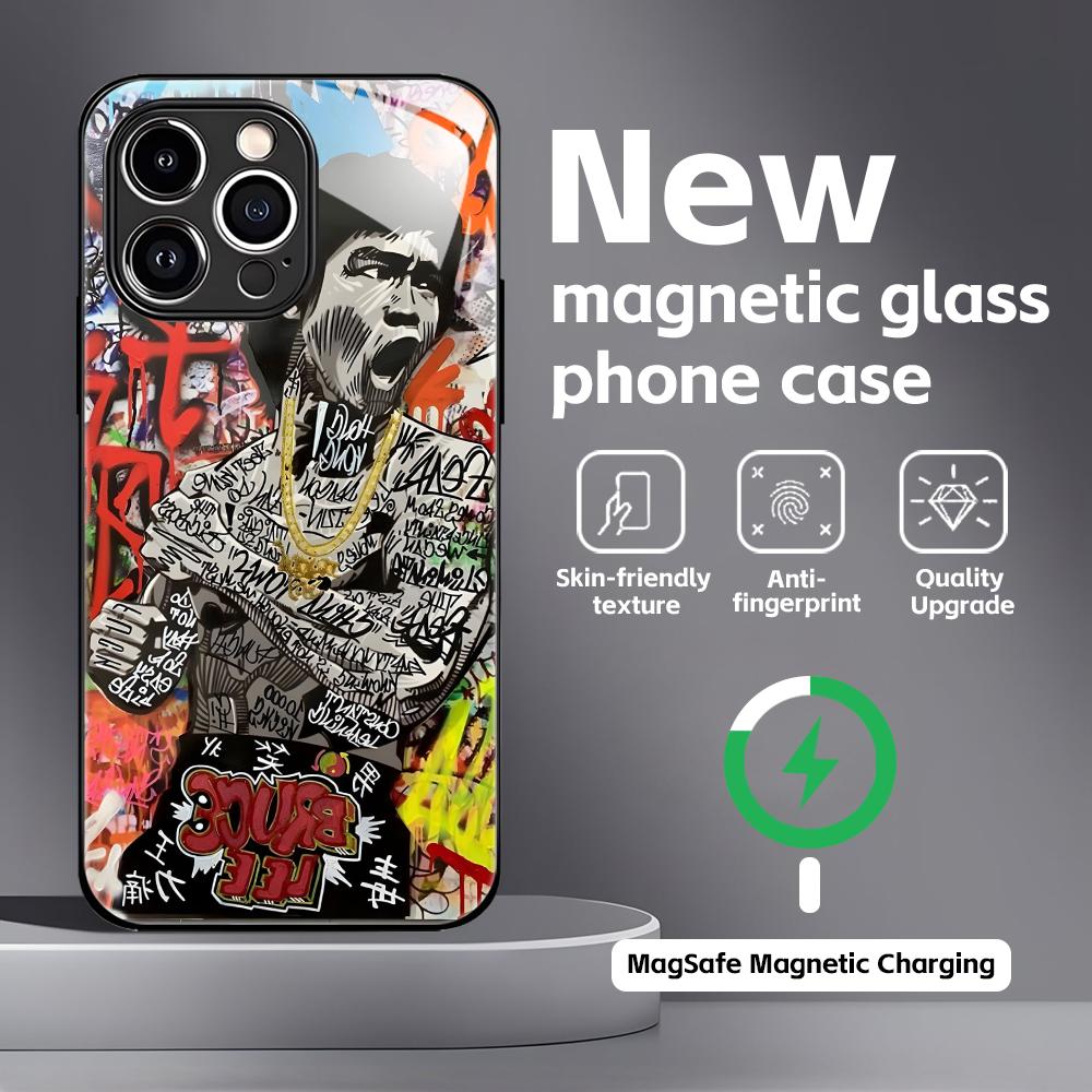Banksy Graffiti Art Phone Case For iPhone17 16 15 14 13 12 11 X XR XS 8 Plus Mini Pro Max Glass Magnetic Case