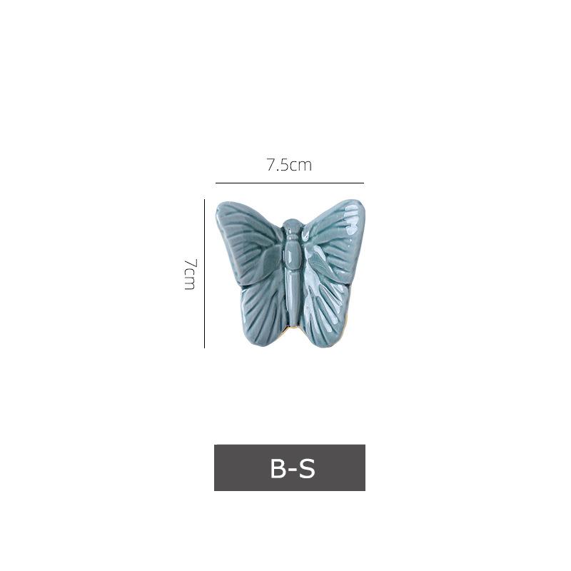 

Colorful Flying Butterflies Wall Hanging Ornaments Living Room Background Display Ceramic Butterfly Wall-mounted Decorations