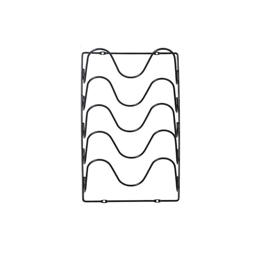 Multi-Layer Pot Lid Storage Rack Wall Hanging Iron Pan Cover Storage Holder Space Saving Rustproof Cutting Board Storage Shelf