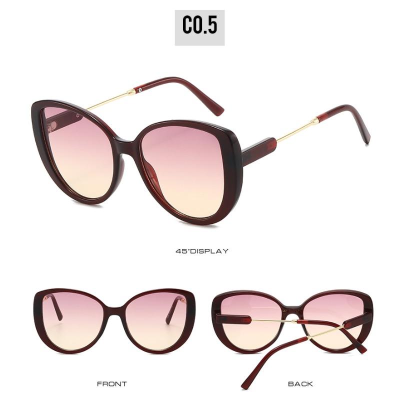 Fashion Cat Eye Sunglasses Outdoor UV400 Luxury Sunglasses New Summer UV-Protective for Women Street Style Eyewear Classic Driving Shades