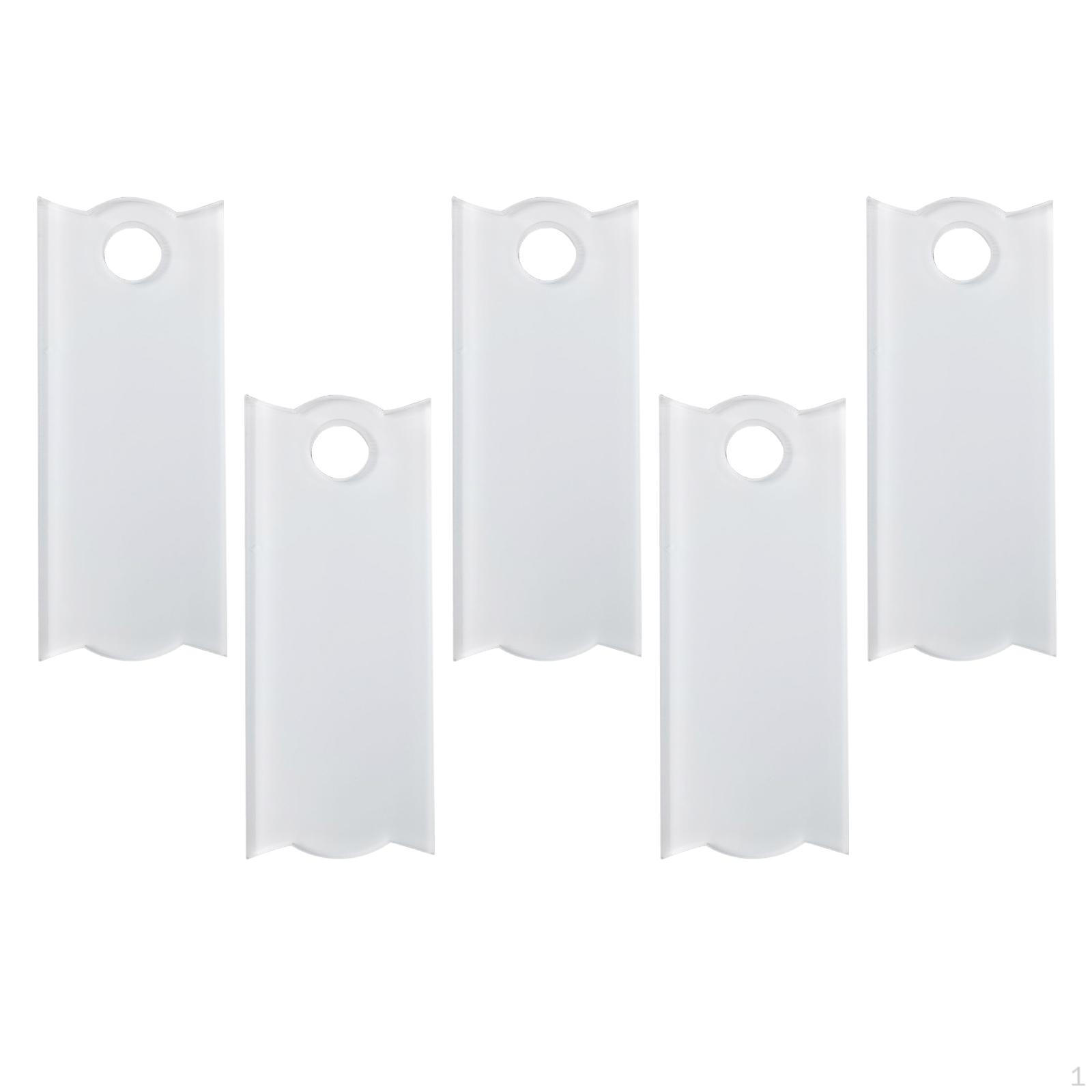 

6 Pieces Blank Sublimation Name Plates DIY Multifunctional ID Tag Work Card Style C