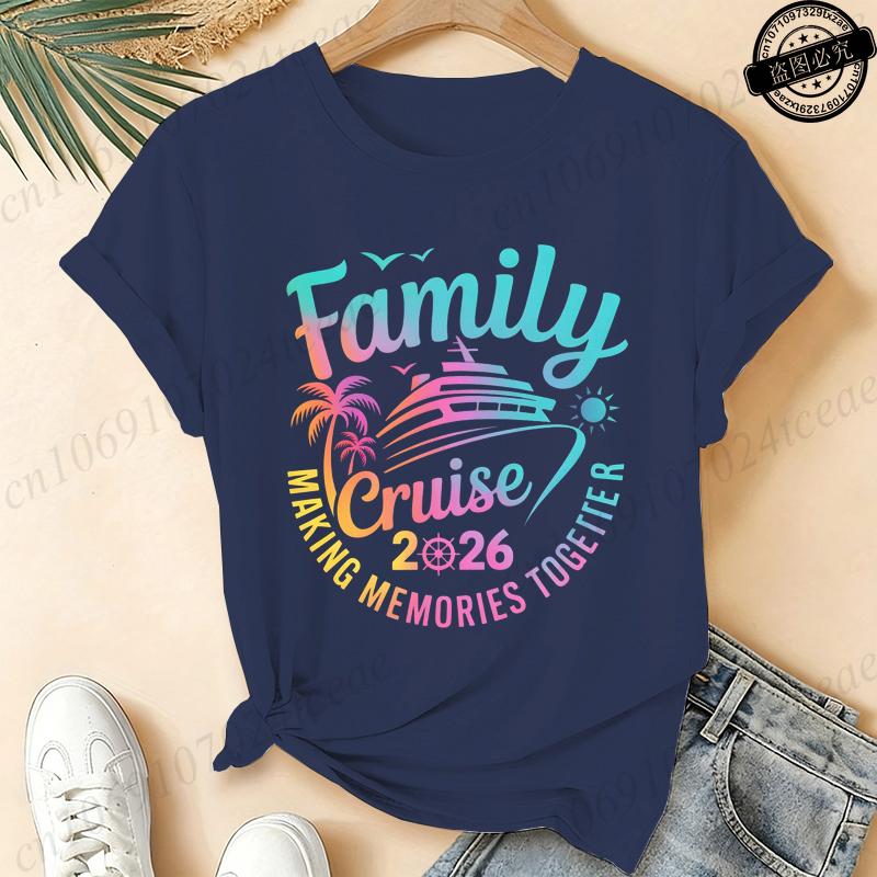 Family Cruise 2026 Shirt – Making Memories Together Tee T-Shirts,Matching Family Vacation Shirts, Cruise Trip Group T-Shirts