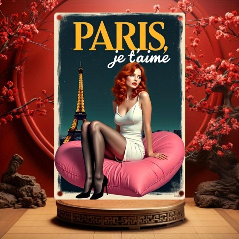 Pin-Up Girl Blechschilder, Garage Werkstatt Metalldekor 20x30cm