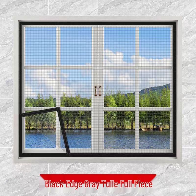 Thickened Self-Install Mosquito-Proof Screen for Summer: Invisible, Encrypted No-Punch Window Net for Home & Balcony