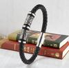 Vintage Viking Style Engraved PU Leather Bracelet Men's Wristband Accessory