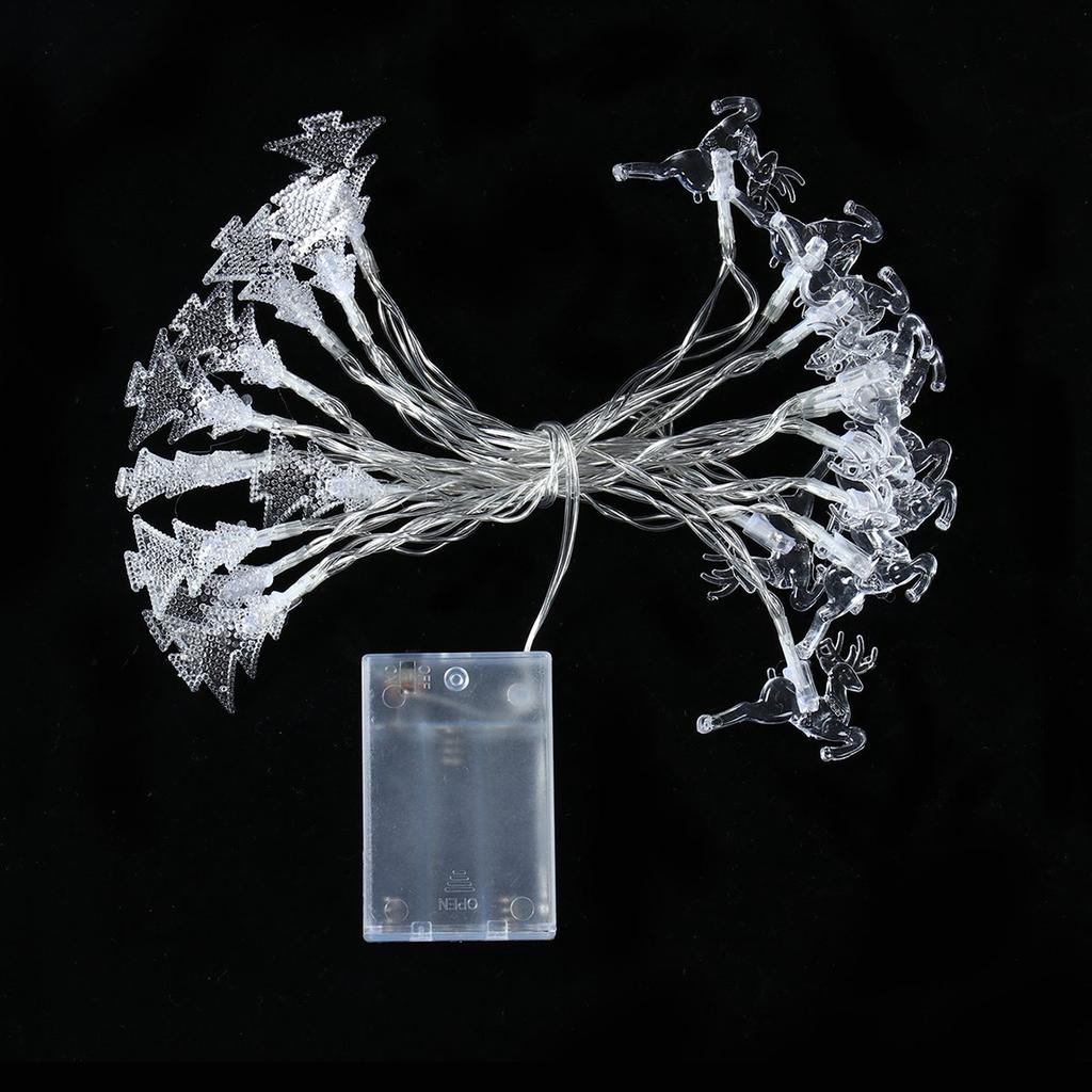 Christmas Tree Snowflake LED String Lights Banner Christmas Decoration 2025 for Home Navidad Xmas Tree Decor Fairy Light Pendant