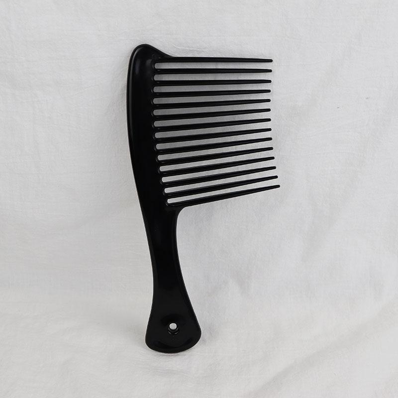 1PC Plastic Thickened Wide and Long Toothed Rake Comb Professional Hair Comb Black Axe Hairstyle Comb Dyeing Brush Tool Comb