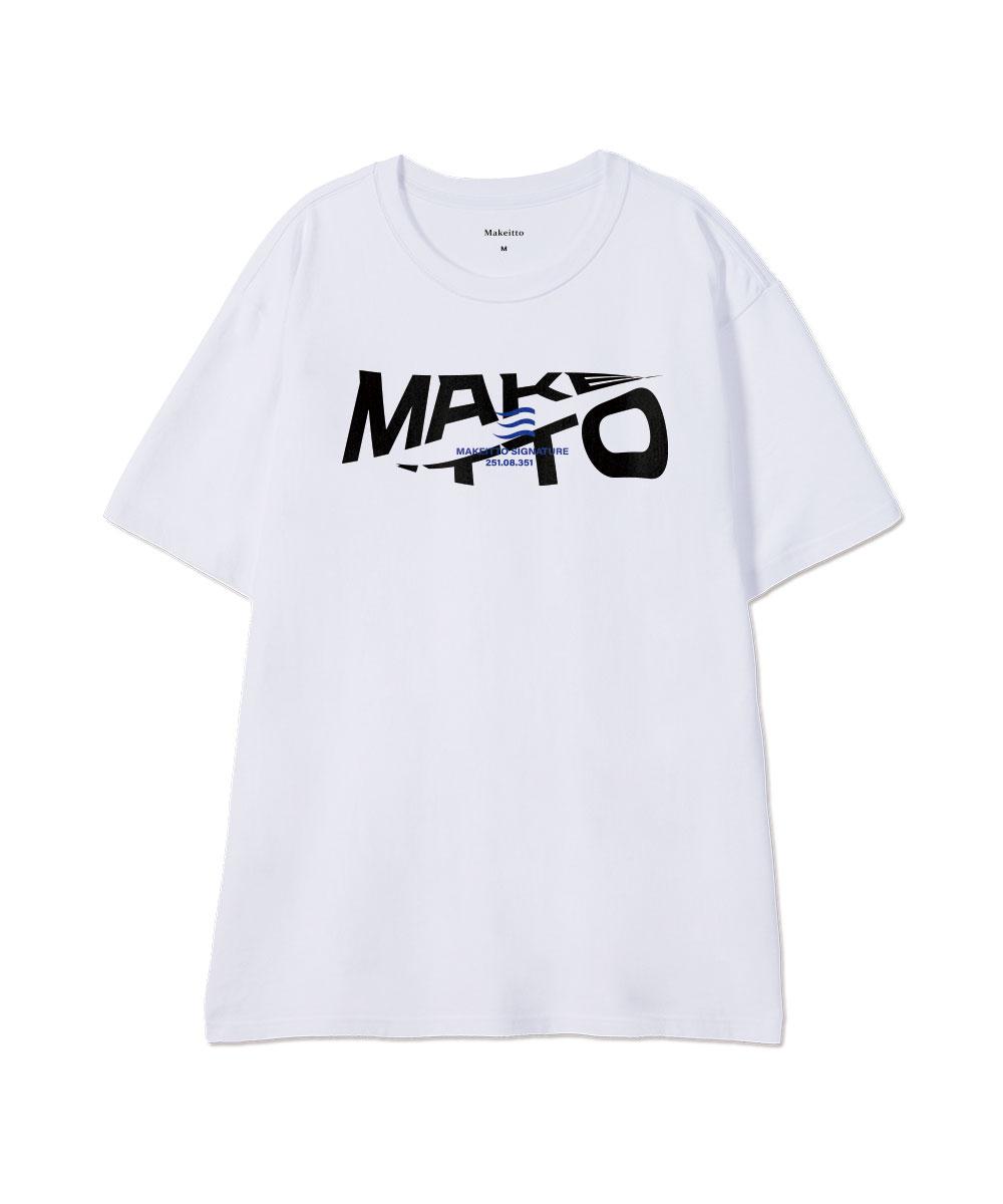 Make It Two [Active Lettering]Crew Neck Tee_White L